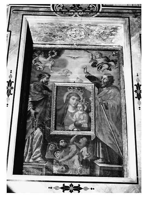 Madonna del Piede, Madonna con Bambino e Santi (dipinto) - ambito napoletano (sec. XVII)