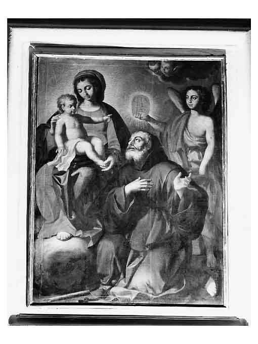 apparizione della Madonna a San Francesco da Paola (dipinto) - ambito pugliese (sec. XVIII)