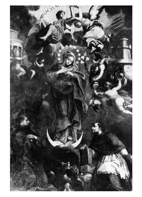 Madonna Immacolata e Santi (dipinto) - ambito Italia meridionale (fine sec. XVII)