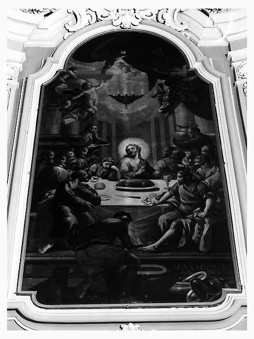 ultima cena (dipinto, opera isolata) di Menzele Nicola (sec. XVIII)