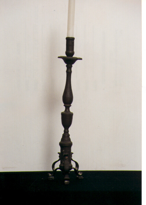 candeliere d'altare, serie - ambito Italia meridionale (secc. XVIII/ XIX)