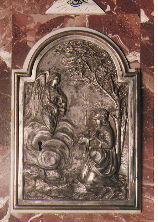 orazione di Cristo nell'orto di Getsemani (sportello di tabernacolo) - ambito Italia meridionale (ultimo quarto sec. XIX)