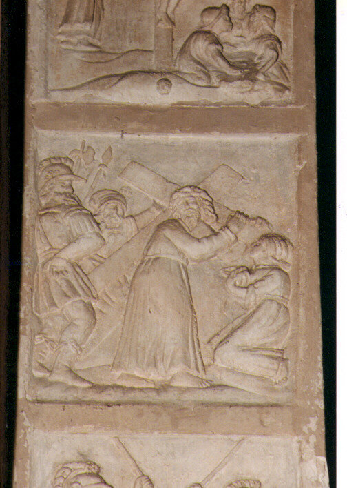 Cristo incontra la Veronica (formella) - ambito Italia meridionale (sec. XVI)