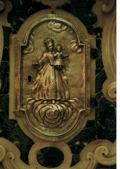 Madonna del Rosario (sportello di tabernacolo) - ambito napoletano (sec. XVIII)