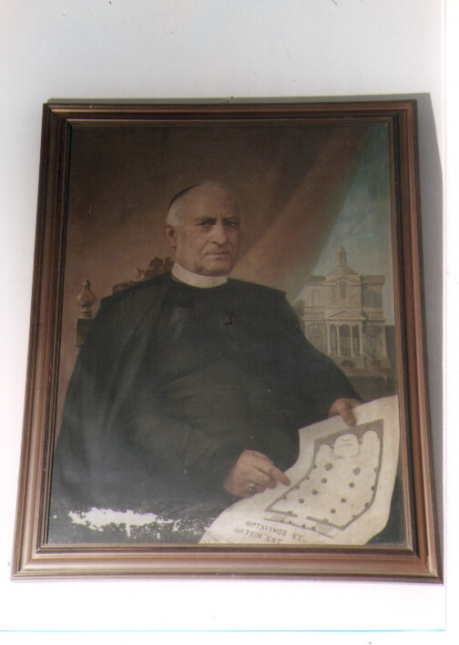 ritratto di Monsignore Saverio Insabato (dipinto) di Scognamiglio Carlo (terzo quarto sec. XIX)
