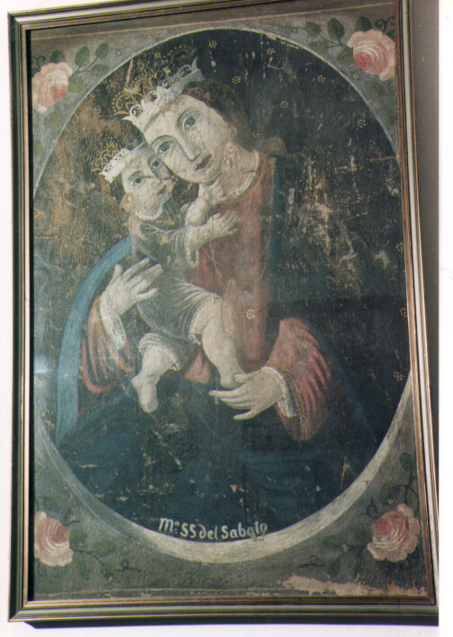 Maria Santissima del Sabato, Madonna con Bambino (dipinto) - ambito pugliese (sec. XIX)