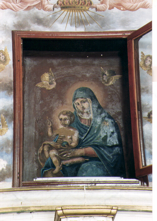 Madonna di Costantinopoli, Madonna con Bambino (dipinto) - ambito Italia meridionale (sec. XIX)