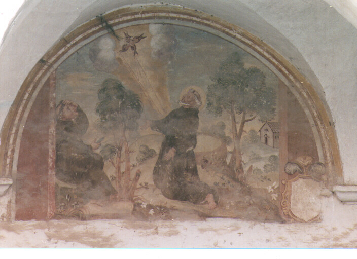 San Francesco riceve le stimmate sul Monte della Verna (dipinto) - ambito Italia meridionale (prima metà sec. XVIII)