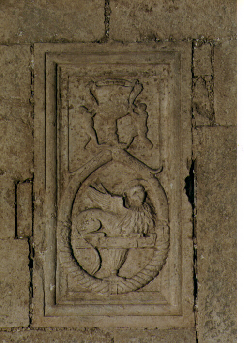 simbolo di San Marco: leone (decorazione plastica) - ambito Italia meridionale (fine/inizio secc. XV/ XVI)