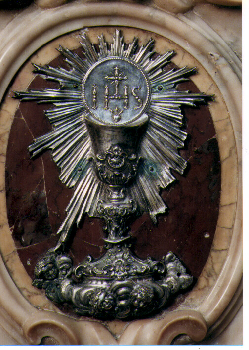Calice Eucaristico (decorazione plastica) - ambito napoletano (sec. XVIII)