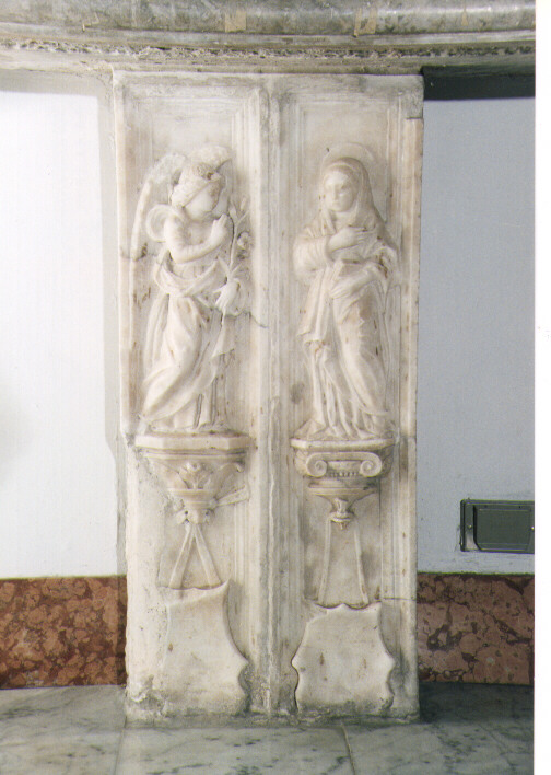 Annunciazione (rilievo) di Laurana Francesco (bottega) (sec. XV)