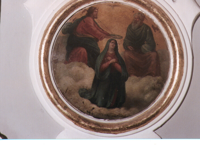 incoronazione di Maria Vergine (formella) - ambito Italia meridionale (fine sec. XIX)