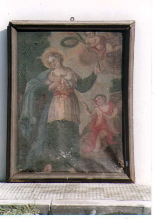 Santa Cecilia con Angeli (dipinto) - ambito Italia meridionale (secc. XVIII/ XIX)
