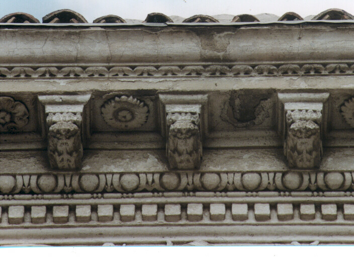 cornice architettonica - ambito Italia meridionale (ultimo quarto sec. XIX)