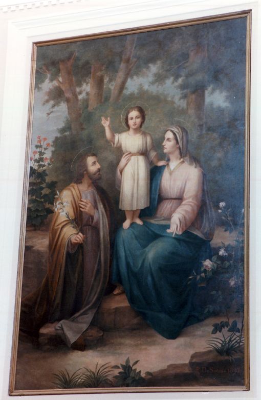 Sacra Famiglia (dipinto) di De Simone Pietro (sec. XIX)