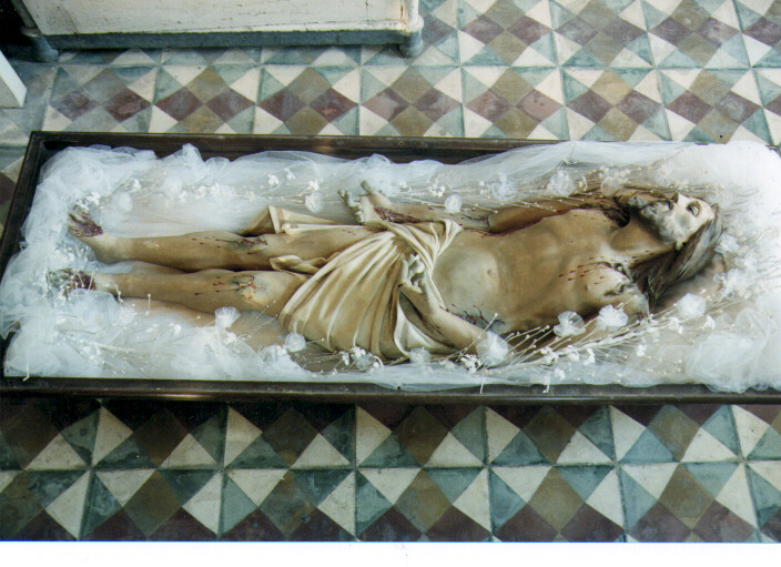 Cristo morto (statua) - ambito salentino (primo quarto sec. XX)