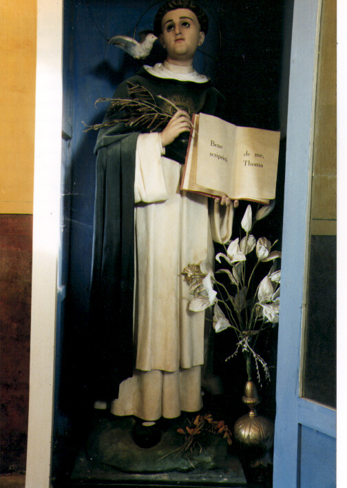 San Tommaso d'Aquino (statua) - produzione salentina (primo quarto sec. XX)