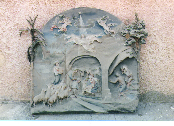 natività di Gesù (rilievo) di Caretta Raffaele (bottega) (primo quarto sec. XX)