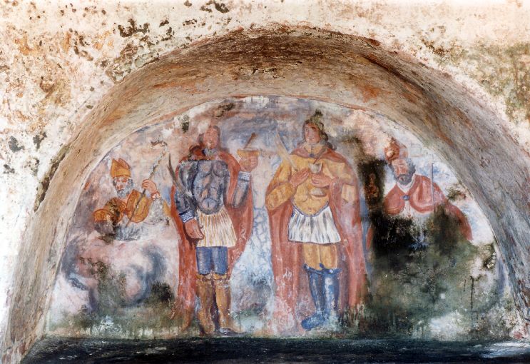Santi Medici e Vescovi (dipinto) - ambito salentino (sec. XIX)