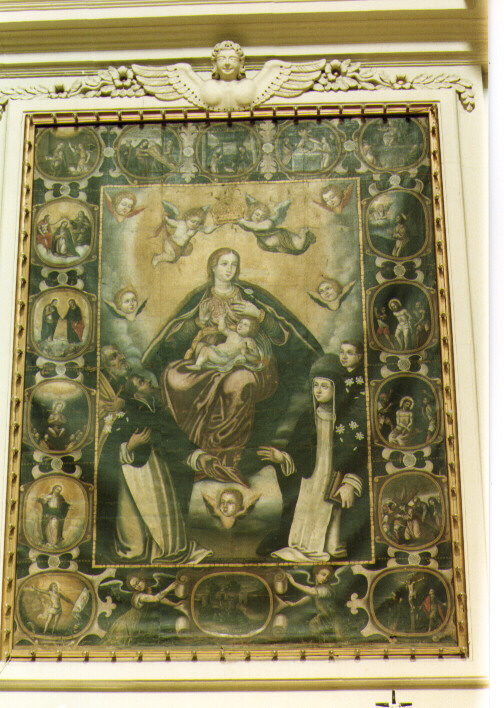 Madonna del Rosario (dipinto) di De Tuglie Nicola Maria (sec. XVII)