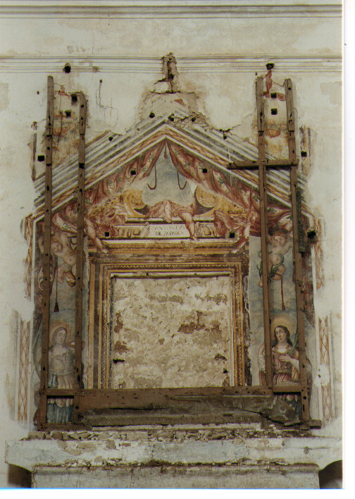 dipinto, frammento - ambito salentino (primo quarto sec. XVII)