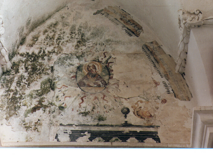 Santo vescovo (dipinto, frammento) - ambito salentino (prima metà sec. XVII)