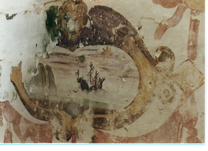 paesaggio (dipinto, frammento) - ambito salentino (prima metà sec. XVII)