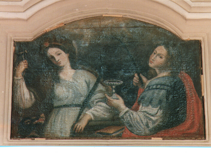 Santa Lucia e Santa Marina (dipinto) - ambito salentino (prima metà sec. XIX)
