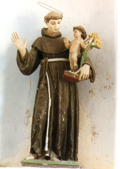Sant'Antonio da Padova (statua) - ambito salentino (sec. XVII)