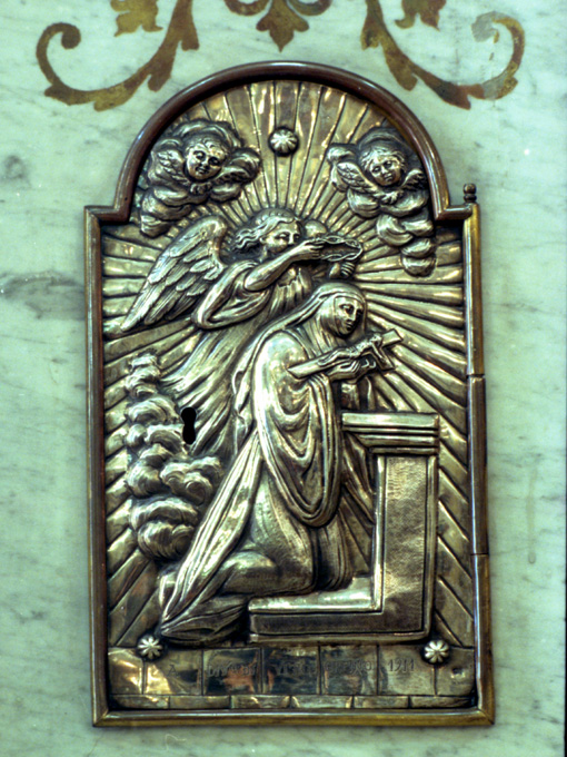 Santa Rita da Cascia (sportello di tabernacolo) - ambito Italia meridionale (sec. XX)