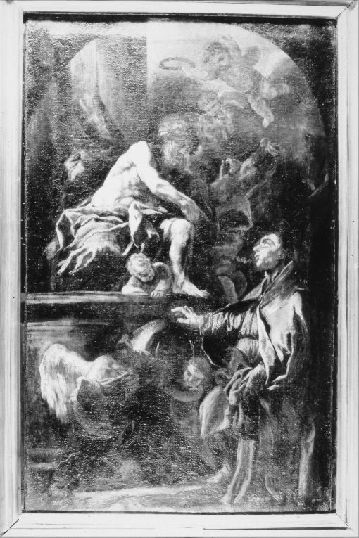 Sant'Agostino in cattedra e Sant'Andrea (dipinto) di Solimena Francesco detto Abate Ciccio (attribuito) (sec. XVII)
