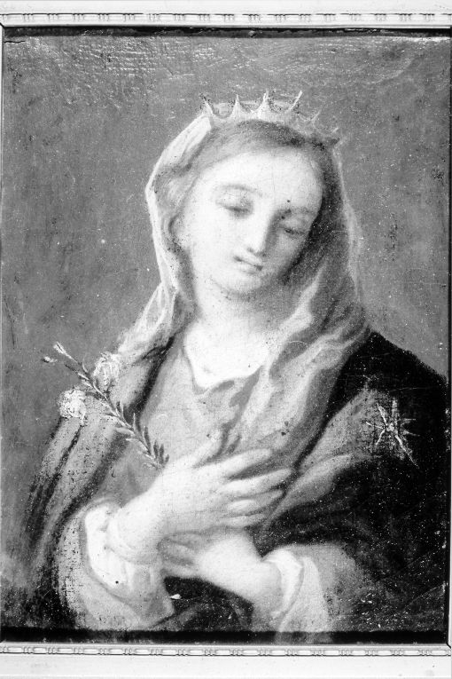 incoronazione di Maria Vergine (dipinto) di De Matteis Paolo (attribuito) (secc. XVII/ XVIII)