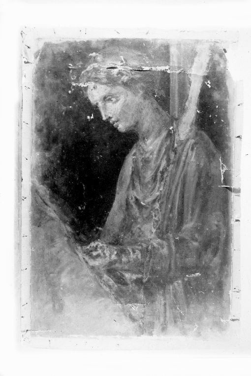 Figura di donna pompeiana (dipinto) di Girondi Raffaele (inizio sec. XX)