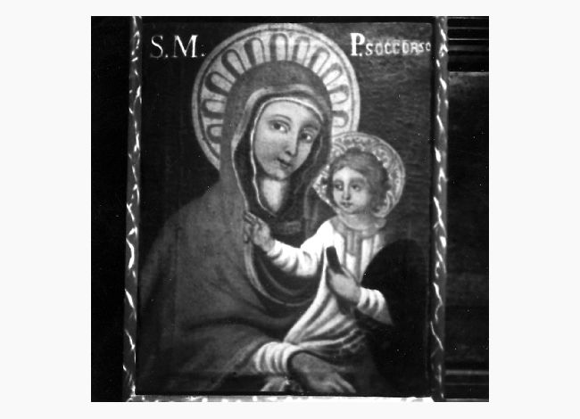 Madonna del Soccorso, Madonna con Bambino (dipinto) - produzione pugliese (sec. XIX)