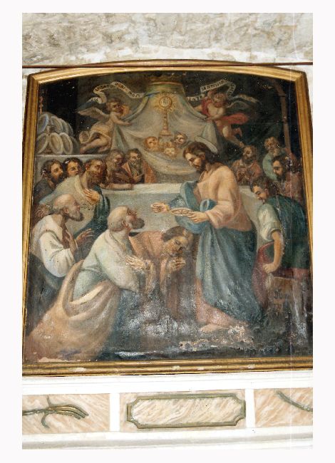 ultima cena (dipinto) di De Musso Giuseppe (sec. XVIII)