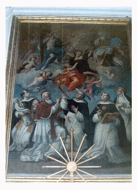 Trinità e santi (dipinto) di De Musso Giuseppe (sec. XVIII)