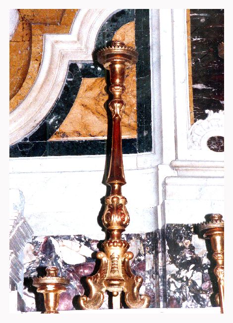 candelabro, serie - produzione pugliese (seconda metà sec. XIX)