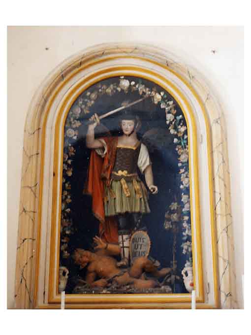 San Michele Arcangelo (statua) di De Pandis N (attribuito) (sec. XIX)