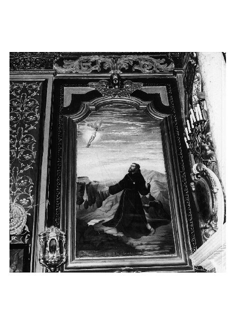 San Francesco d'Assisi (dipinto) di Albrizio F.G (sec. XIX)
