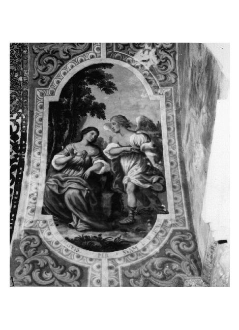 Agar nel deserto è persuasa dall'angelo a tornare indietro (dipinto) di De Filippis Vitantonio (inizio sec. XVIII)