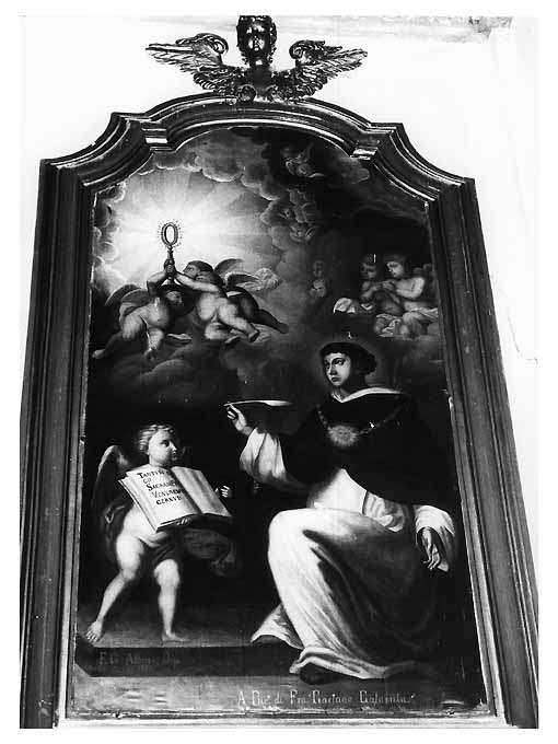 San Tommaso d'Aquino (dipinto) di Albrizio F.G (sec. XIX)