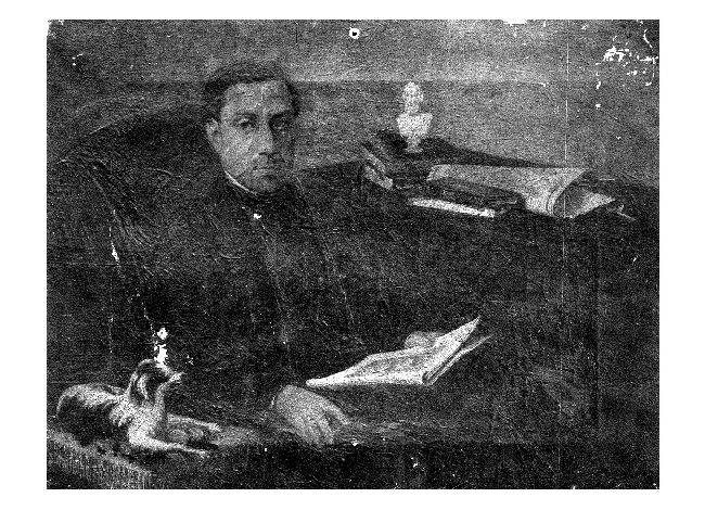 ritratto di sacerdote (dipinto) di Spinelli Francesco (sec. XIX)