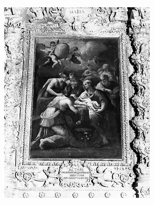 nascita di Maria Vergine (dipinto) di Giordano Luca (maniera) (sec. XVIII)