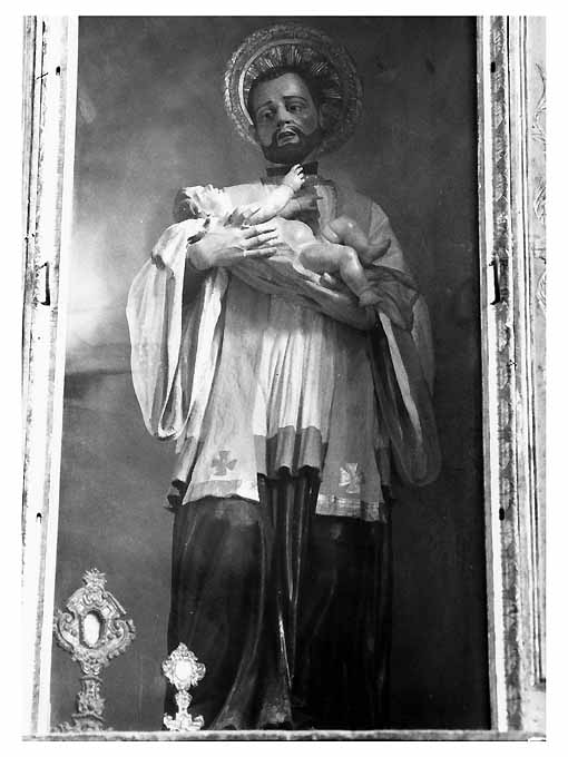 San Gaetano da Thiene e Gesù Bambino (statua) - ambito pugliese (sec. XVIII)