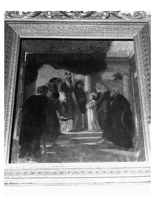 Presentazione della Vergine al Tempio (dipinto) di Spinelli Francesco (sec. XIX)
