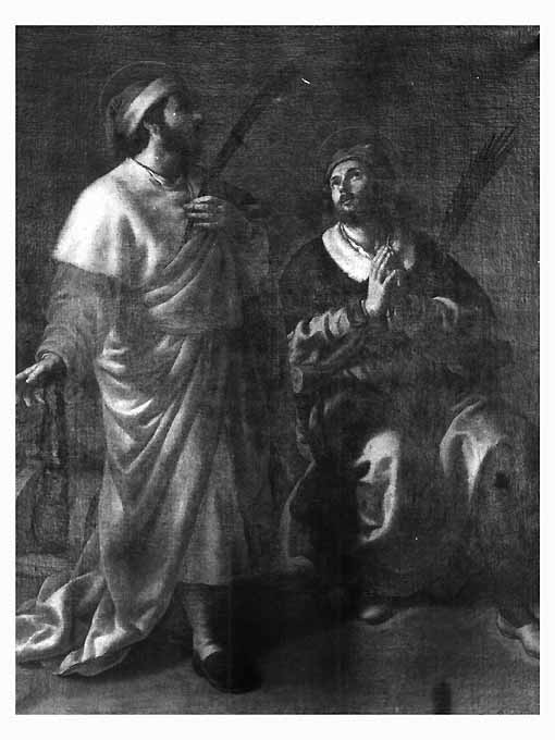 Santi Cosma e Damiano (dipinto) di Fracanzano Cesare (attribuito) (sec. XVII)