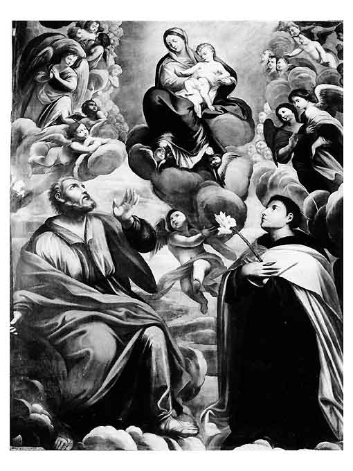 Madonna in gloria (dipinto) di Sciasciullus (sec. XVII)