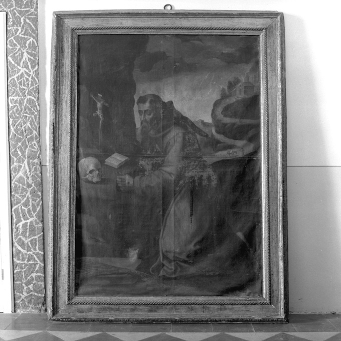 San Francesco d'Assisi in preghiera (dipinto) - ambito Italia meridionale (sec. XVII)