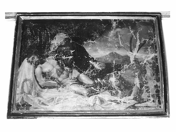 compianto sul Cristo morto (dipinto) - ambito Italia meridionale (fine/inizio secc. XVII/ XVIII)
