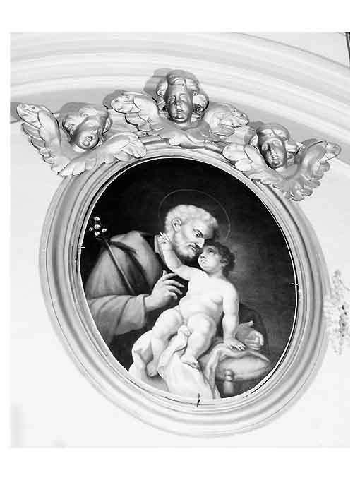 San Giuseppe e Gesù Bambino (dipinto) di Lanari Paolo (attribuito) (sec. XVIII)